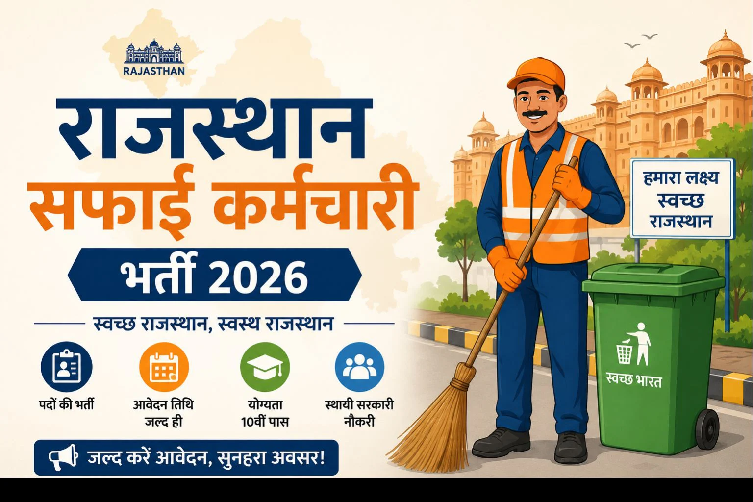 Rajasthan Safai Karmchari Recruitment 2026 Apply Online for 24,752 posts 1 Rajasthan Safai Karmchari Recruitment