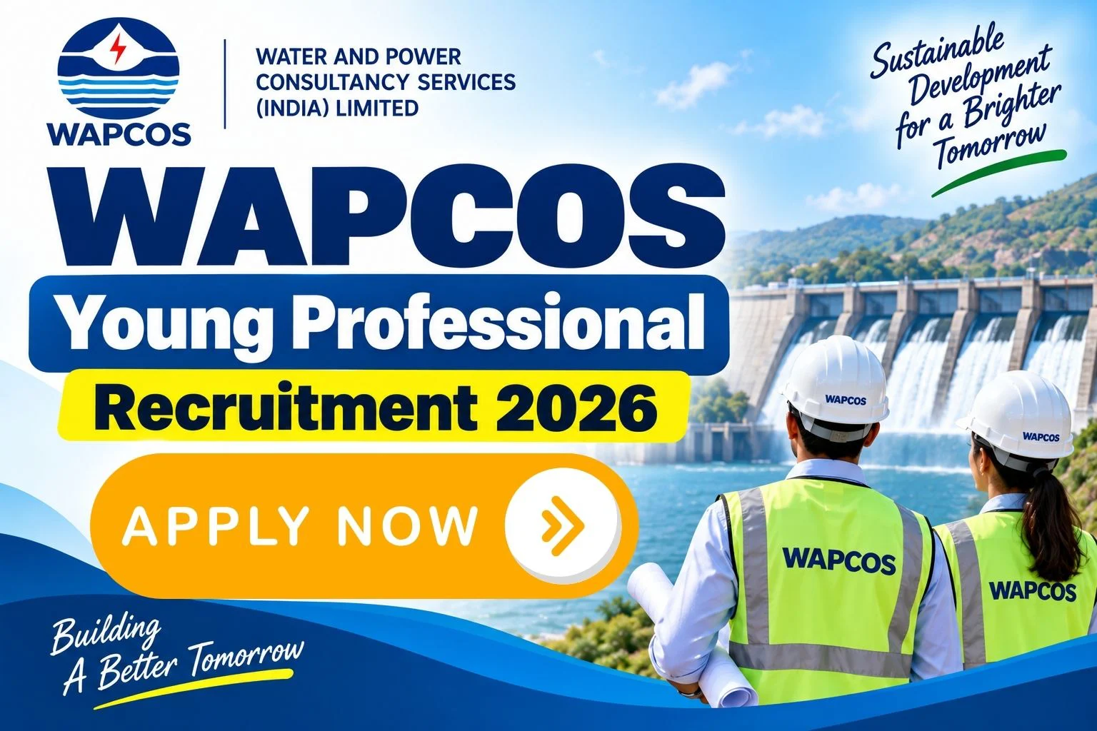WAPCOS Young Professional Recruitment 2026 Apply for 37 Posts 1 WAPCOS Young Professional Recruitment