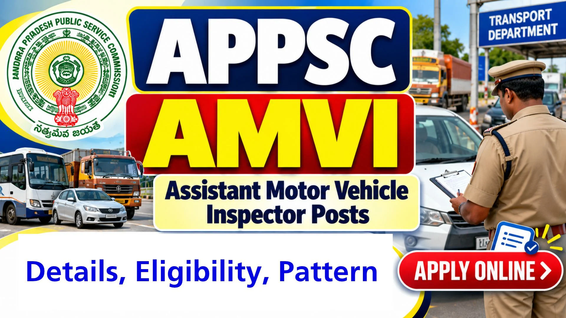 APPSC AMVI Recruitment 2026 Notification Out for 50 Assistant Motor Vehicle Inspector Posts 1 APPSC AMVI Recruitment