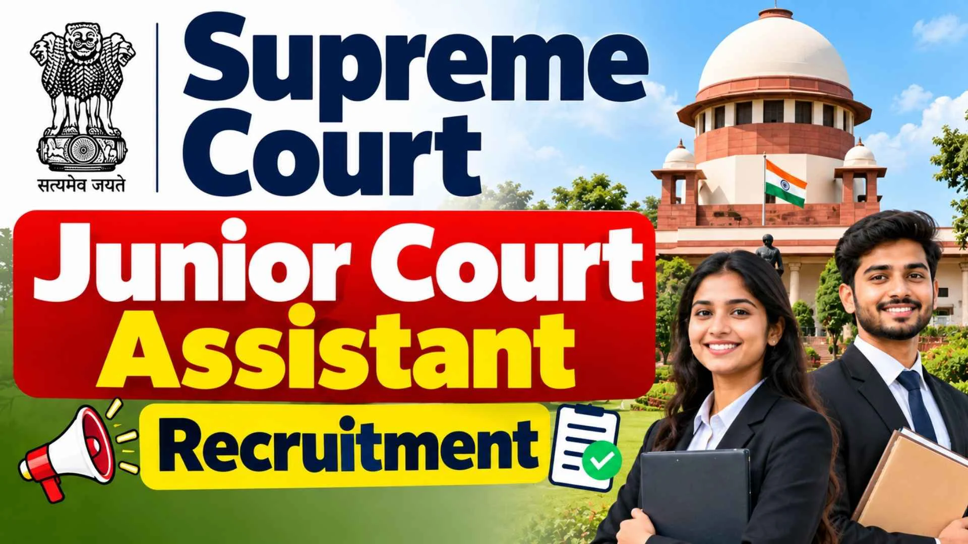 Supreme Court Junior Court Assistant Recruitment 2026 Notification Out for 250 Posts, Apply Online 1 Supreme Court Junior Court Assistant Recruitment