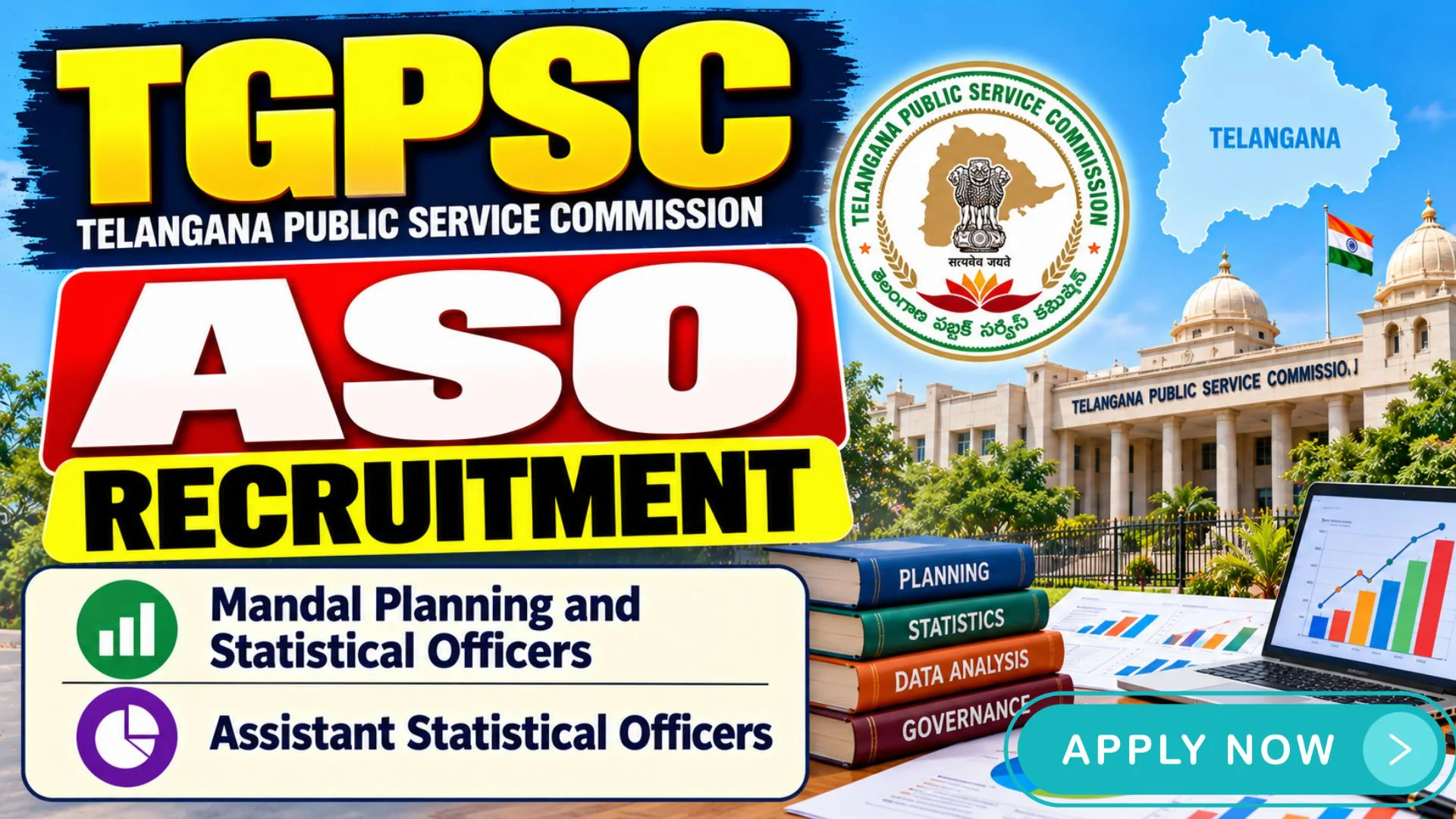 TGPSC ASO Recruitment 2026 Out, Apply 102 Mandal Planning & Statistical Officer / Assistant Statistical Officer Vacancies 1 TGPSC ASO Recruitment